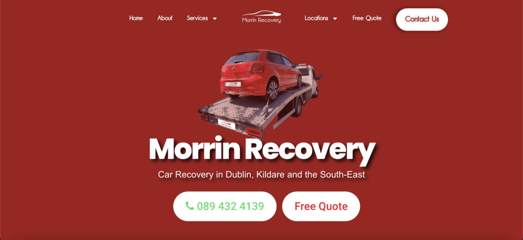 Morrin Recovery homepage